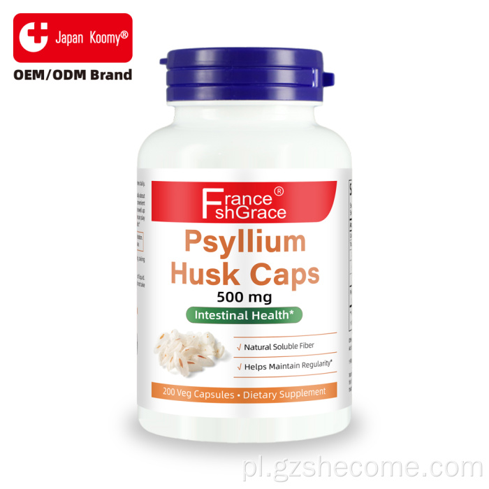 Kapsułki Shecome Psyllium Husk wspierają zdrowie jelit